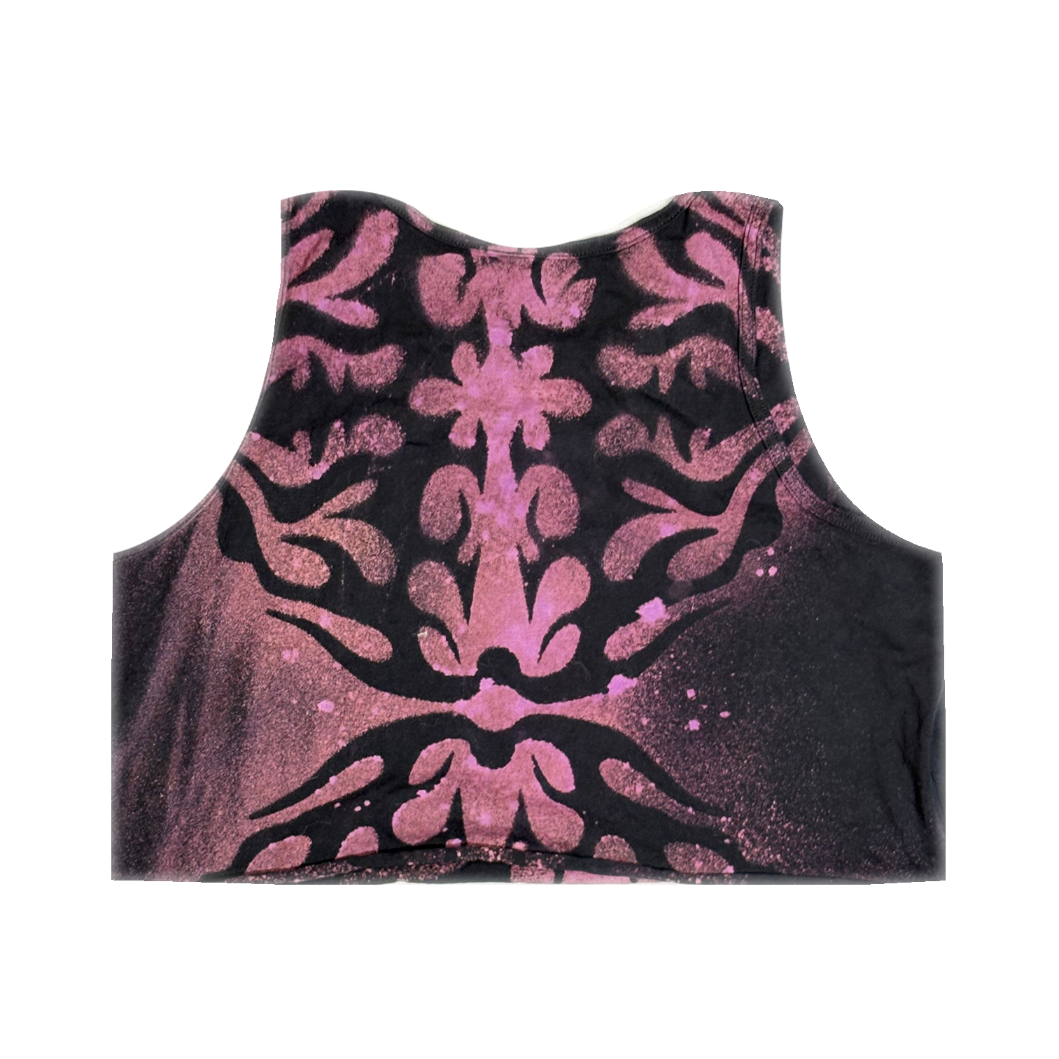 CROP Purple Dyed Urchin - Skystained Tank Top (Unisex)