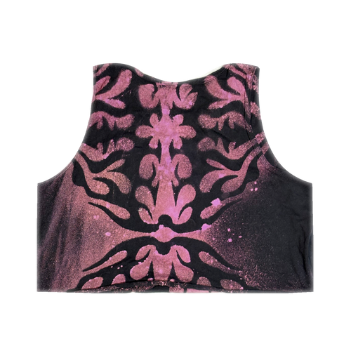 CROP Purple Dyed Urchin - Skystained Tank Top (Unisex)