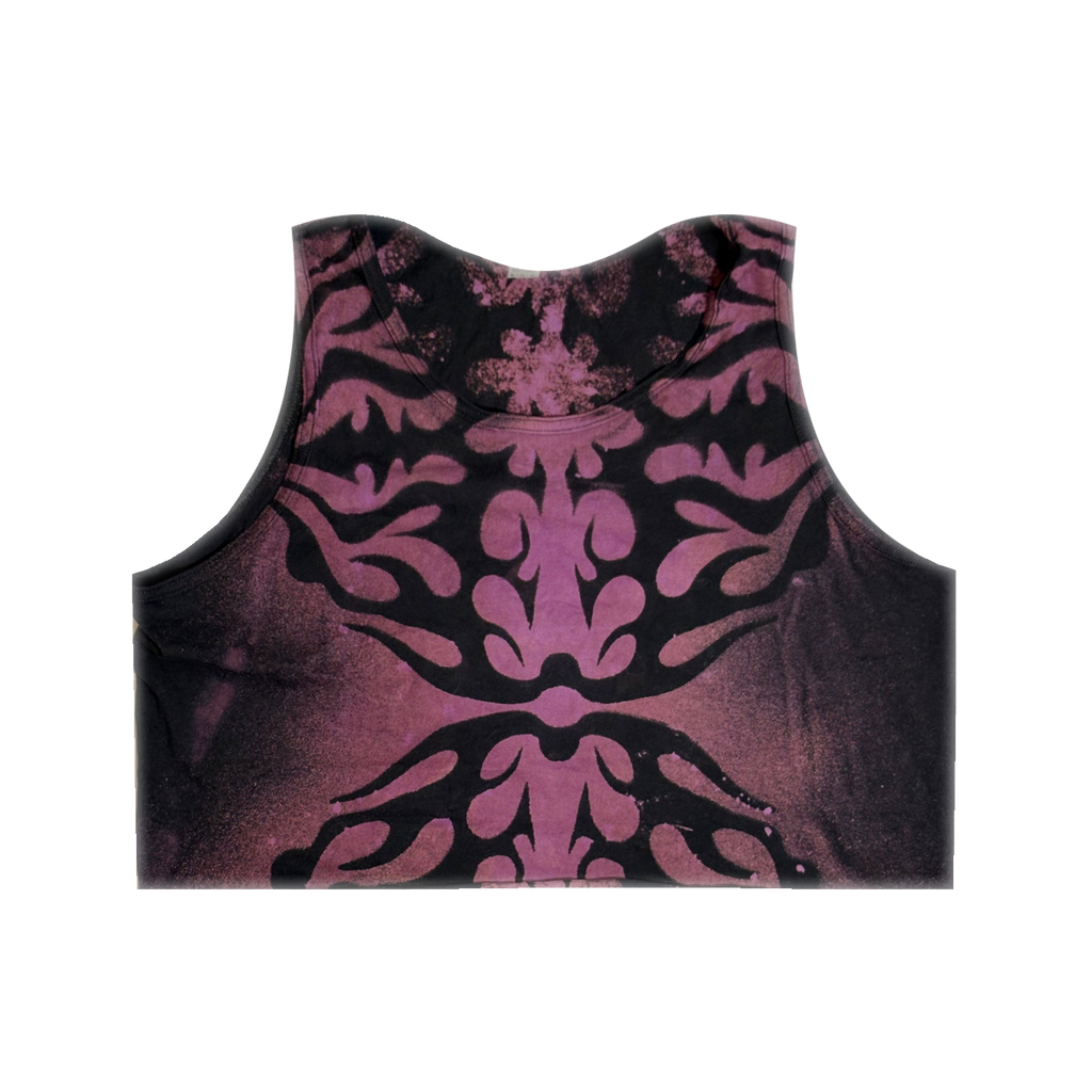 CROP Purple Dyed Urchin - Skystained Tank Top (Unisex)