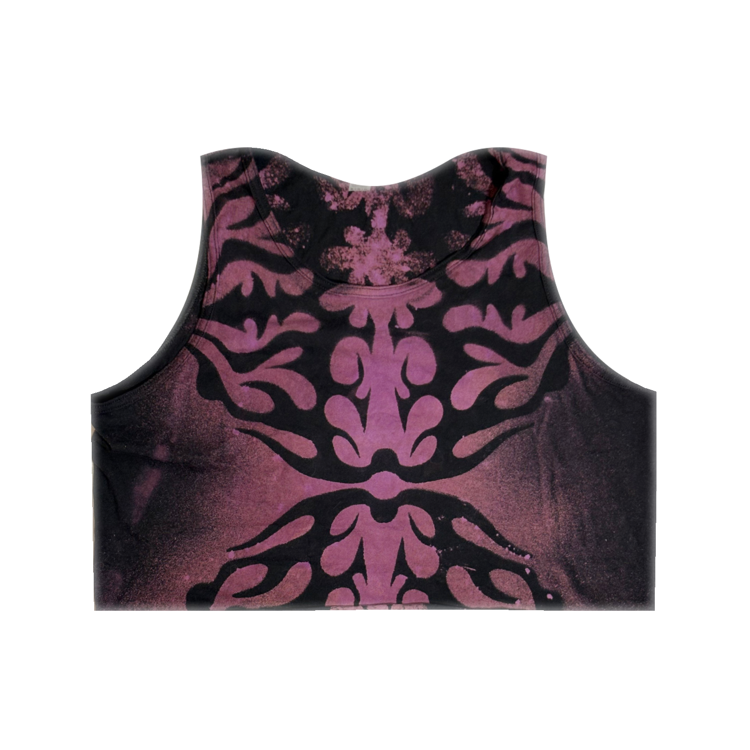 CROP Purple Dyed Urchin - Skystained Tank Top (Unisex)