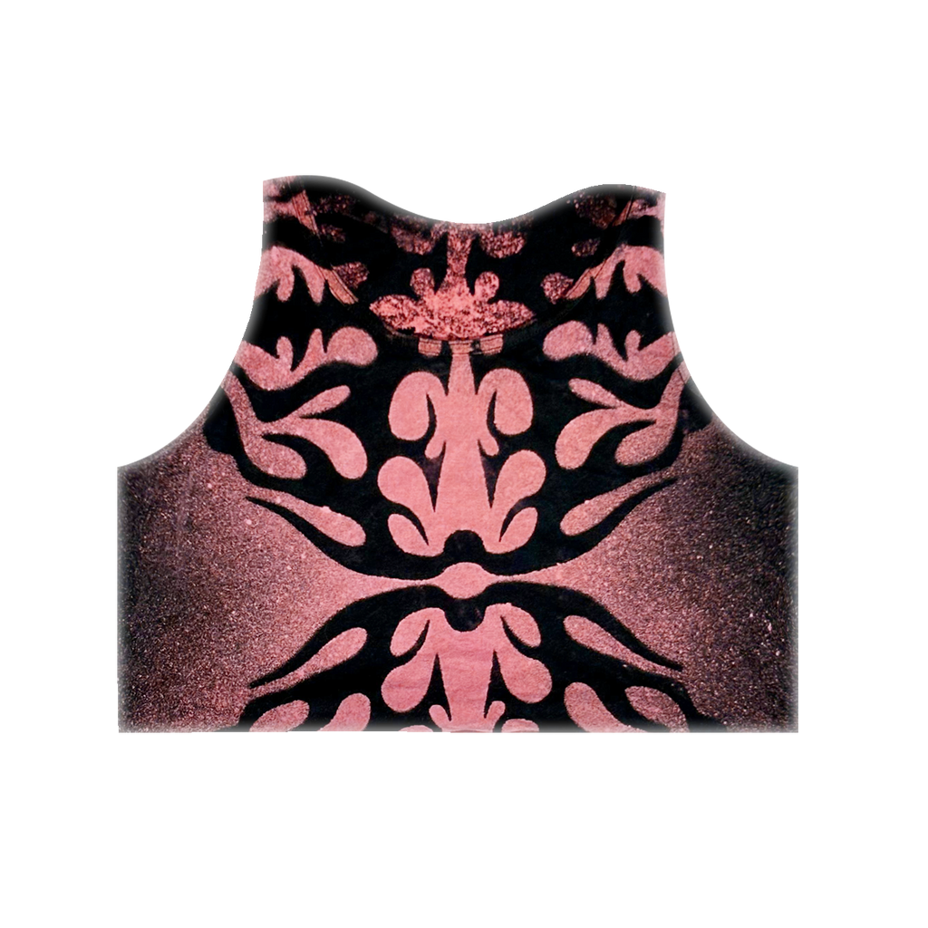CROP Pink Dyed Urchin - Skystained Tank Top (Unisex)