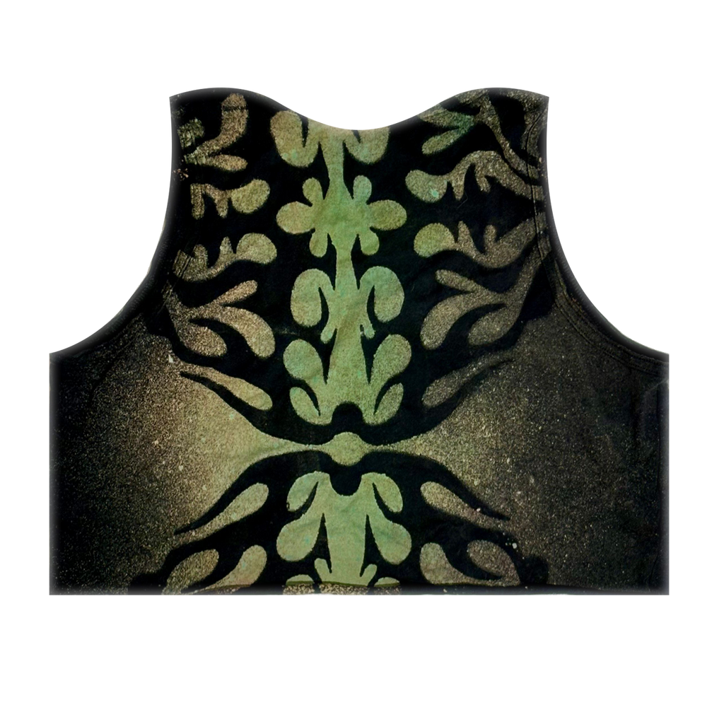 CROP Blue Dyed Urchin - Skystained Tank Top (Unisex)