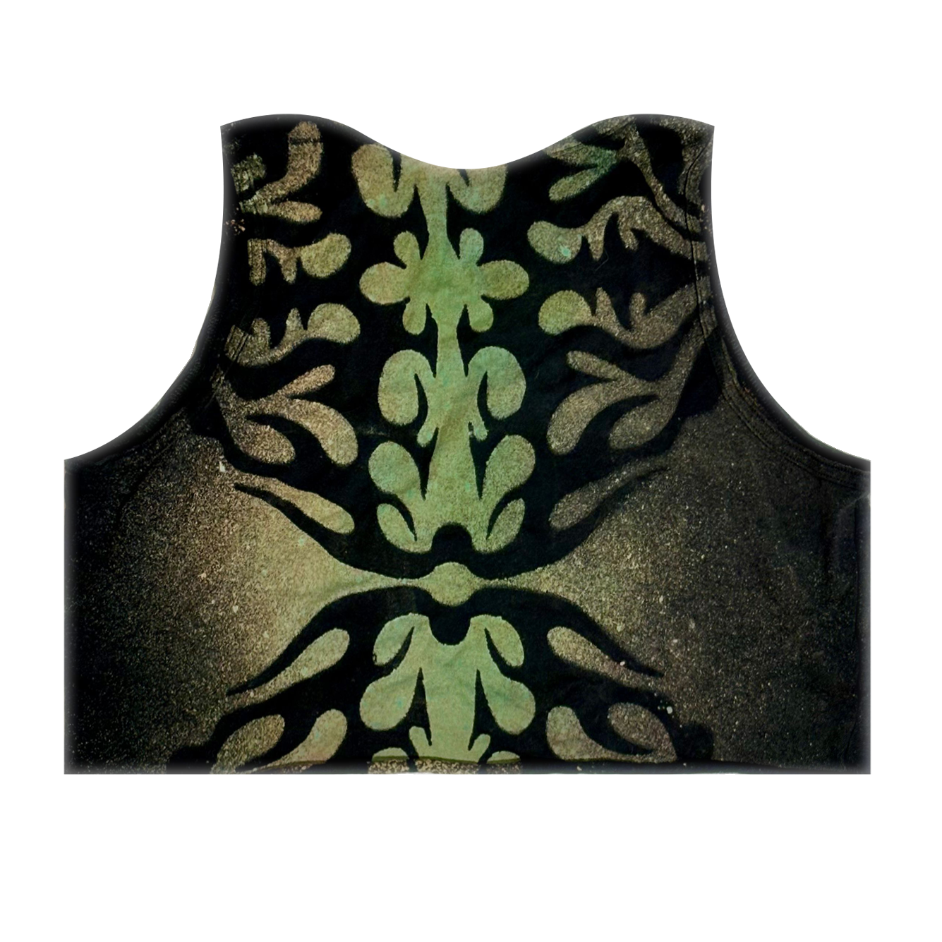 CROP Blue Dyed Urchin - Skystained Tank Top (Unisex)