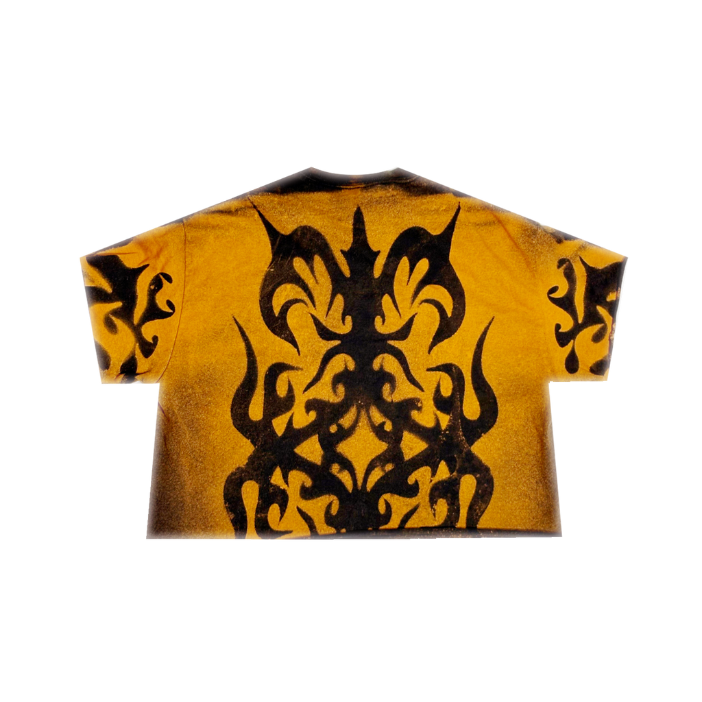 CROP Orange Dyed Butterfly - Skystained Shirt (Unisex)