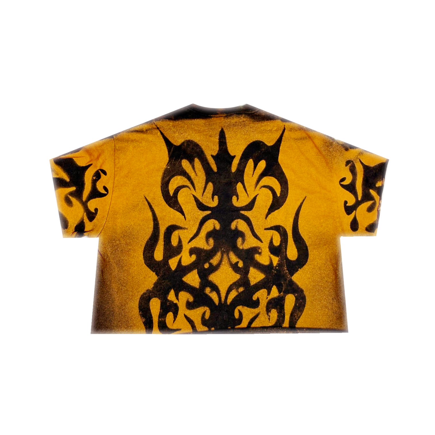 CROP Orange Dyed Butterfly - Skystained Shirt (Unisex)
